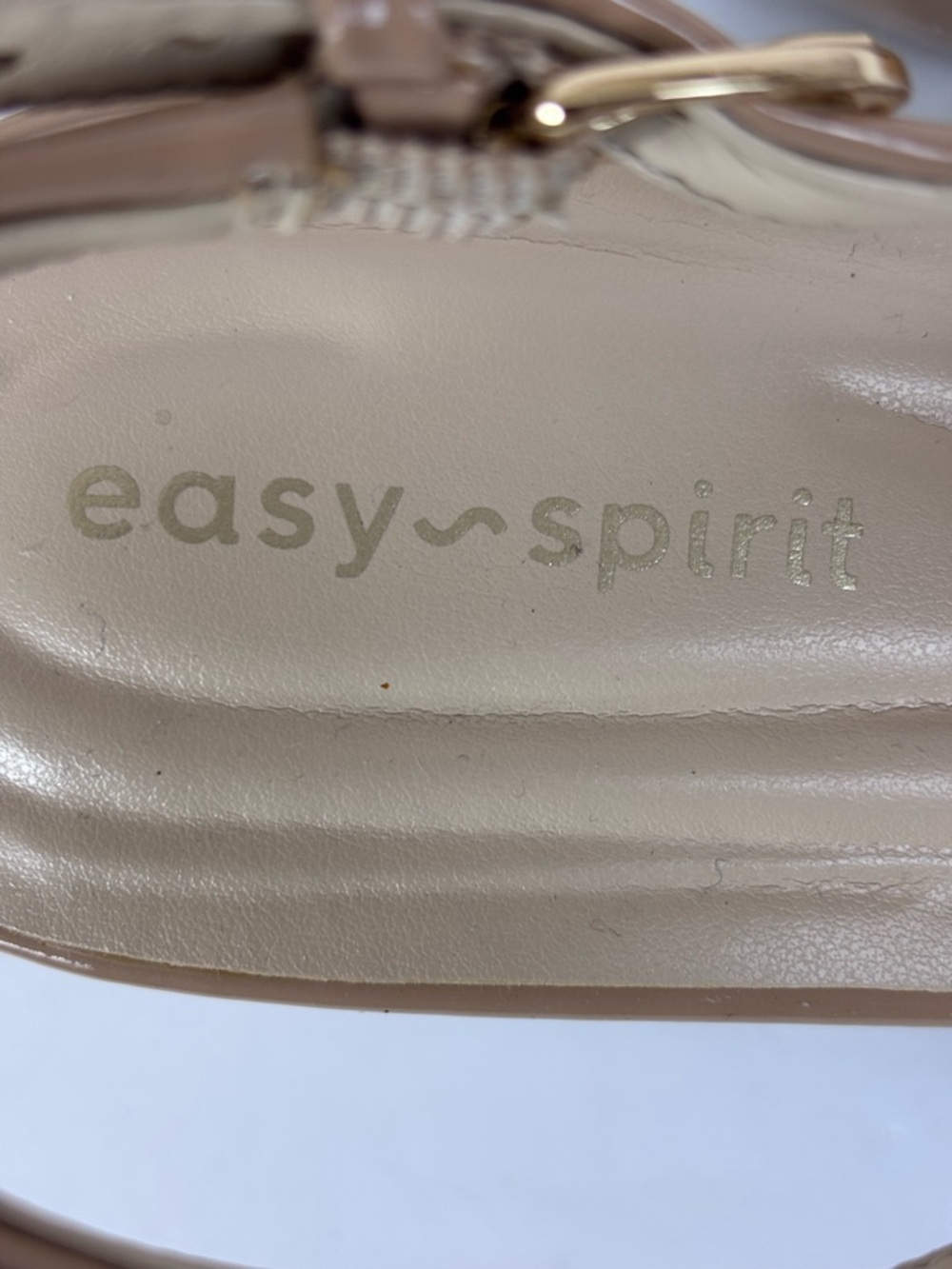 Easy Spirit Raveen Patent Pointed-Toe Slingback Pumps Stiletto Classic Beige 6 - Picture 12 of 15